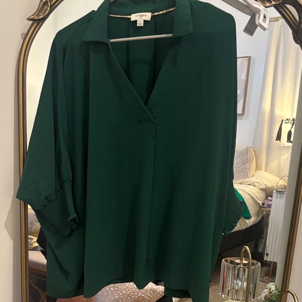 Umgee Emerald Green Blouse